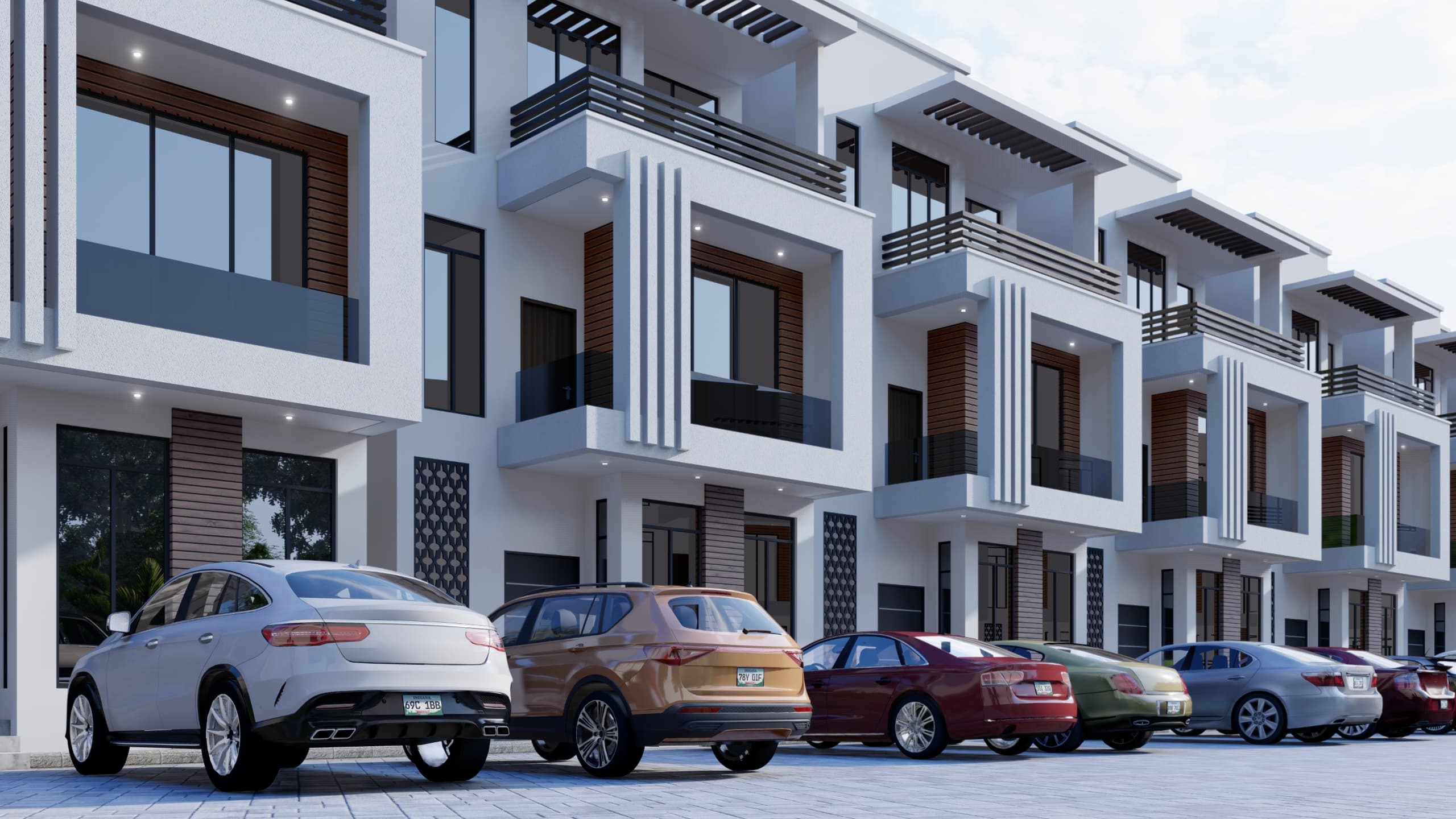 4 bedroom semi detached duplexes with just a unit left and a plaza